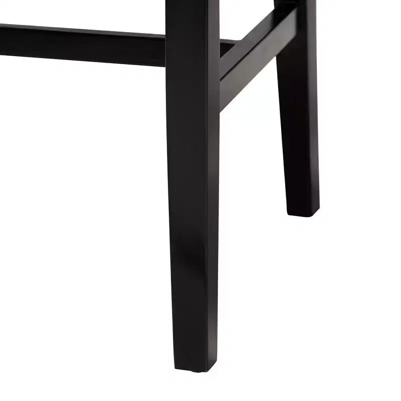 bali & pari Prita Paper Loom and Mahogany Wood Dining Chair Brown/Black