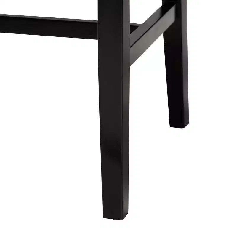 bali & pari Prita Paper Loom and Mahogany Wood Dining Chair Brown/Black
