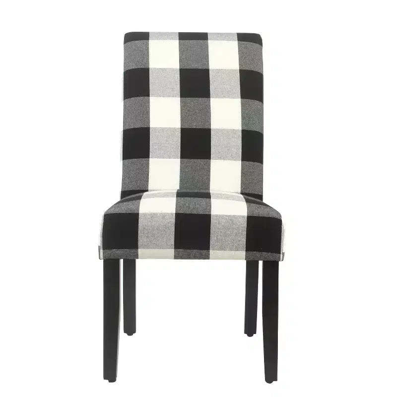 Set of 2 Parsons Dining Chairs Black - HomePop