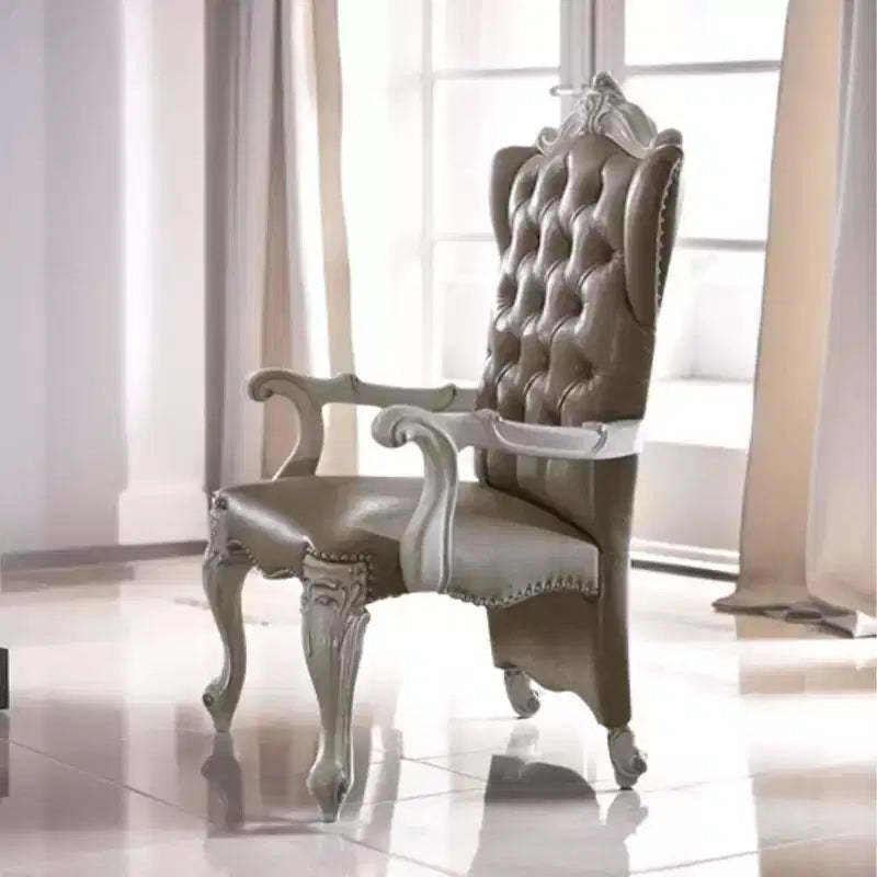 2pc 28" Versailles Chairs Bone White - Acme Furniture