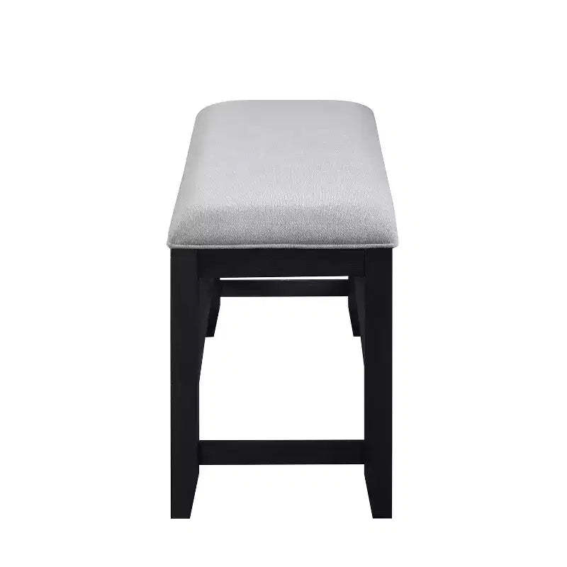 Yves Counter Bench Rubbed Charcoal - Steve Silver Co.