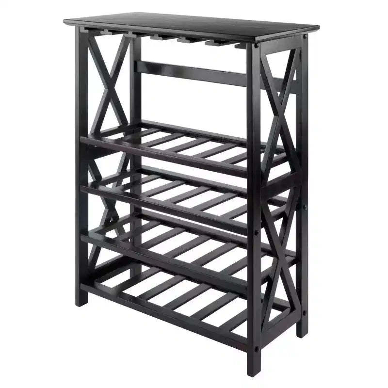 Rio 24 Bottles Wine Rack Wood/Espresso - Winsome