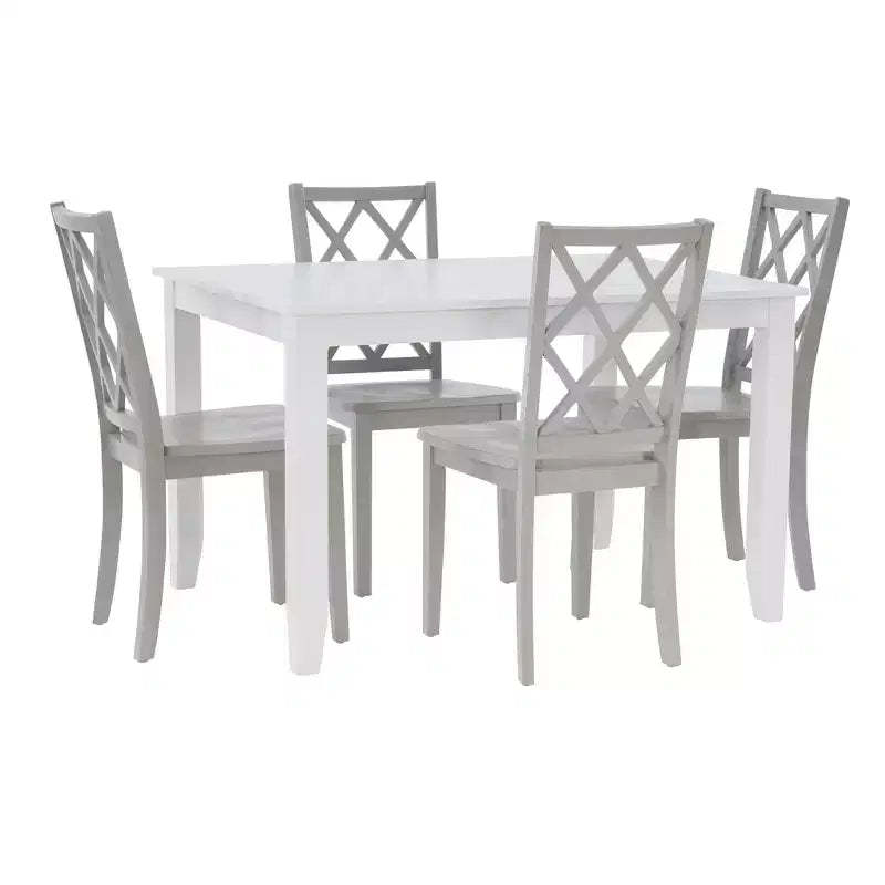 Powell 5pc Shelby Rectangle Counter Height Dining Set Gray
