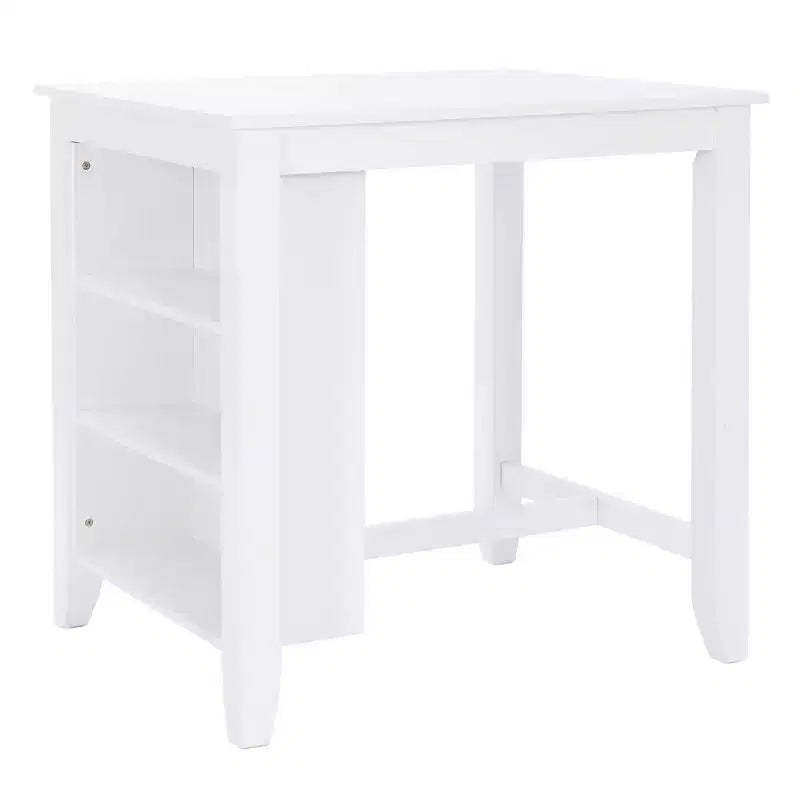 Shelby Solid Wood Space Saving Counter Height Table White - Powell