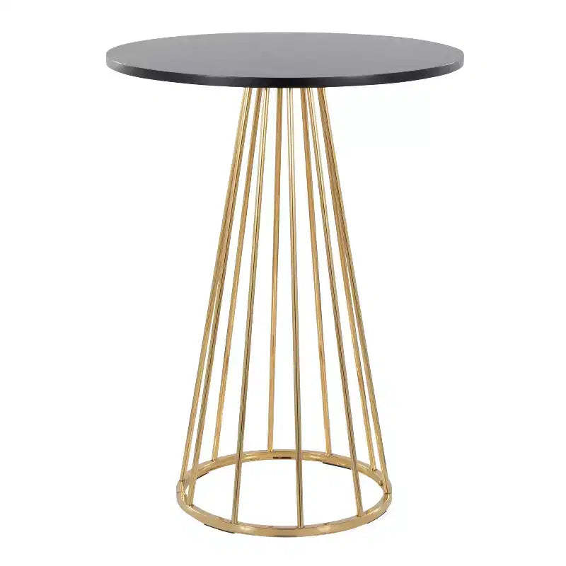 LumiSource Canary MDF Counter Table Gold/Black