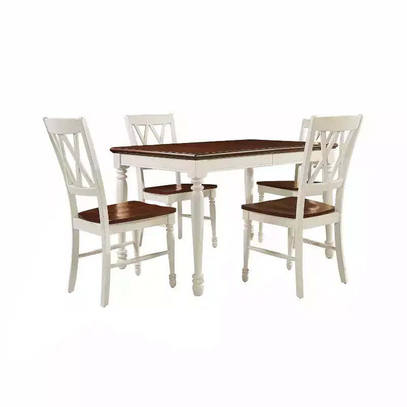 5pc Shelby Extendable Dining Set White - Crosley