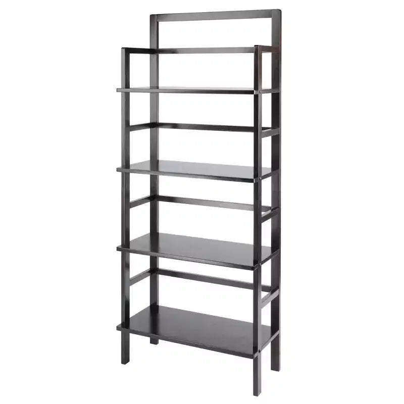 Winsome Aiden Bakers Rack Coffee: 4-Tier Storage, Wood Composite Shelves, Kitchen Organizer