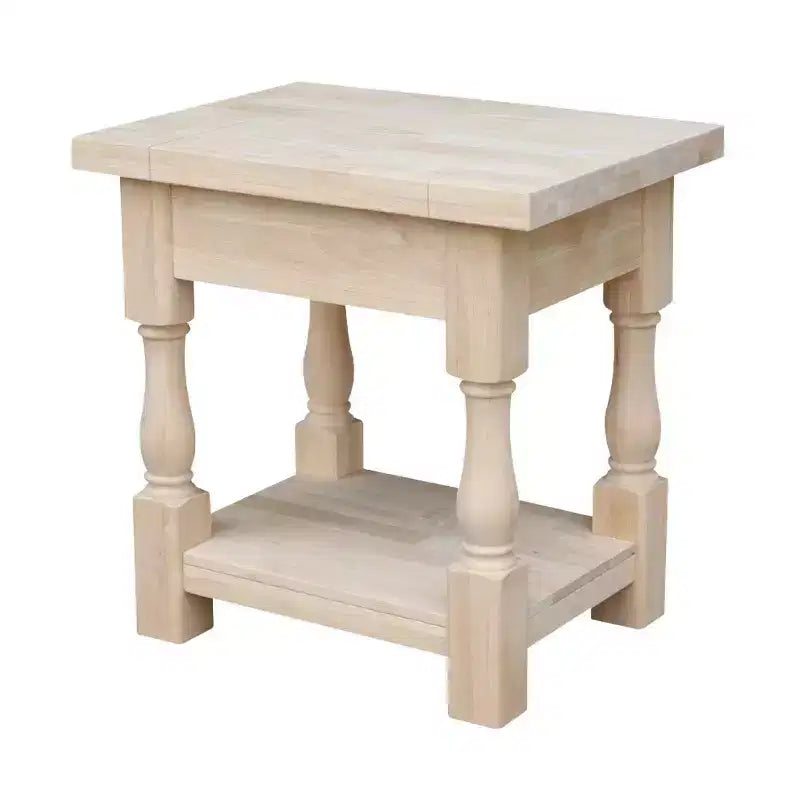 Tuscan End Table - Unfinished - International Concepts