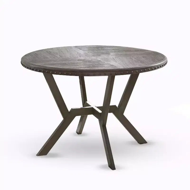 Alamo Round Dining Table Gray - Steve Silver Co.
