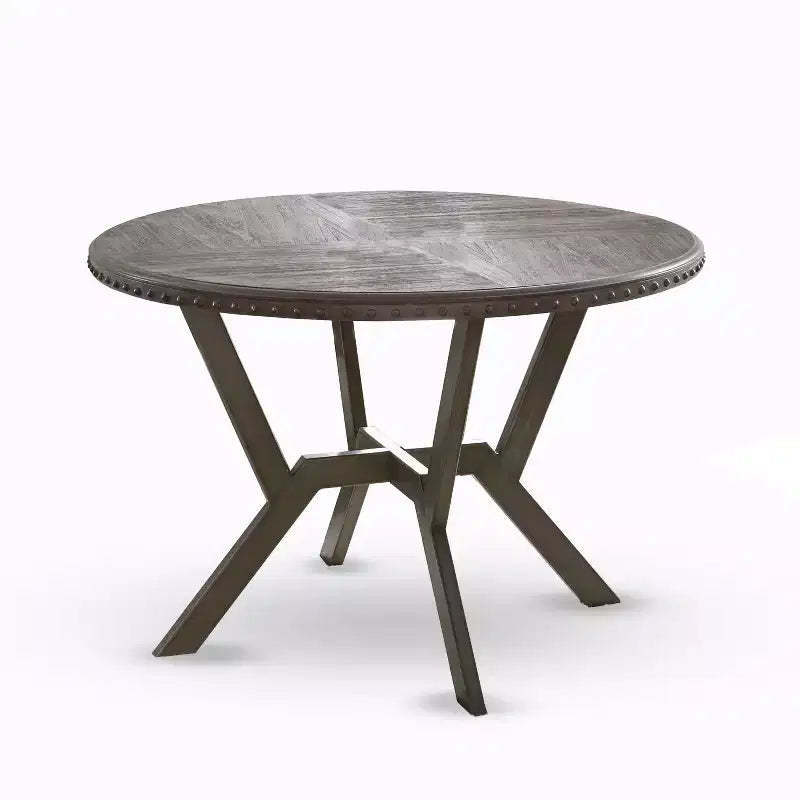 Alamo Round Dining Table Gray - Steve Silver Co.