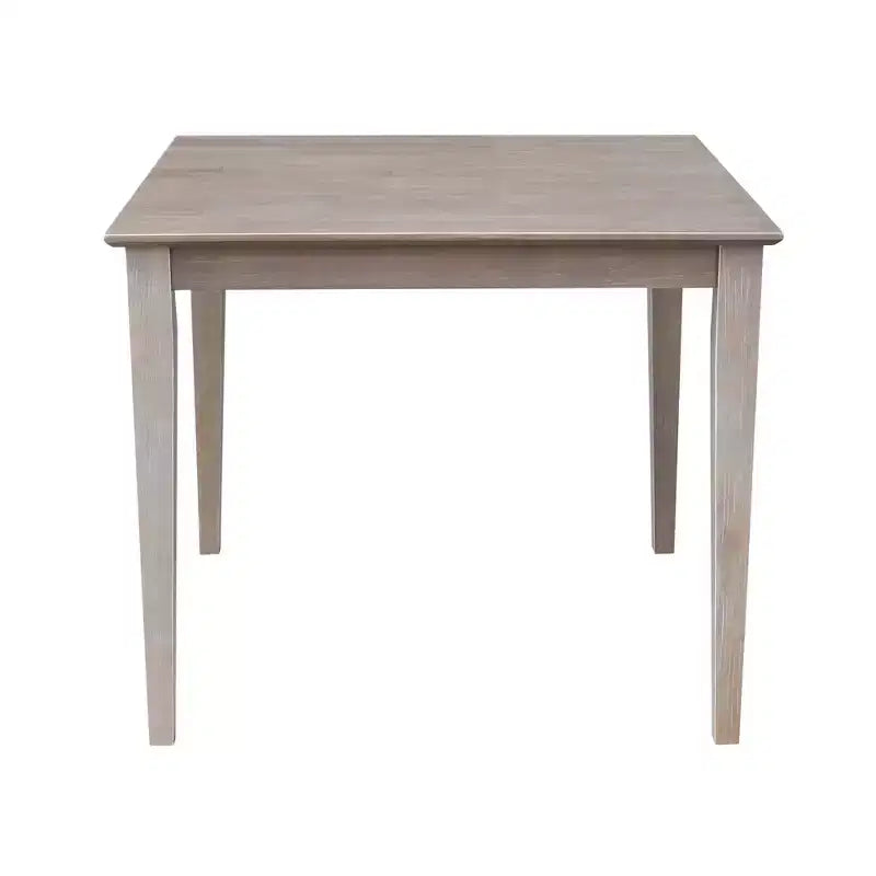 36"x36" Solid Wood Dining Table Washed Gray Taupe - International Concepts