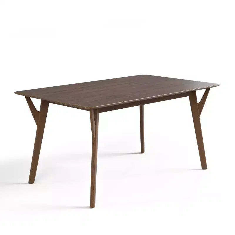 HOMES: Inside + Out 59" Palm Shade Mid-Century Rectangle Dining Table Seats 6 Walnut