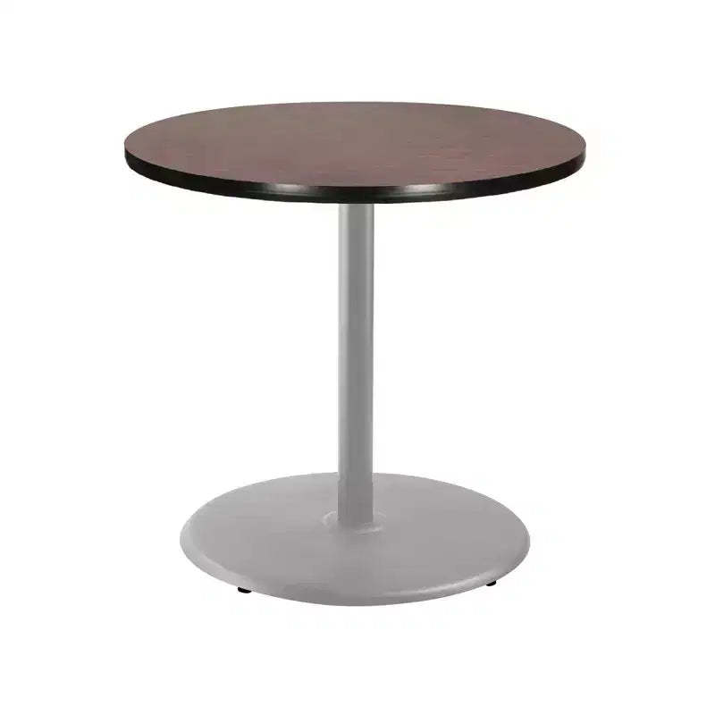 Hampden Furnishings 36" Bennet Collection Round Dining Table Gray/Mahogany