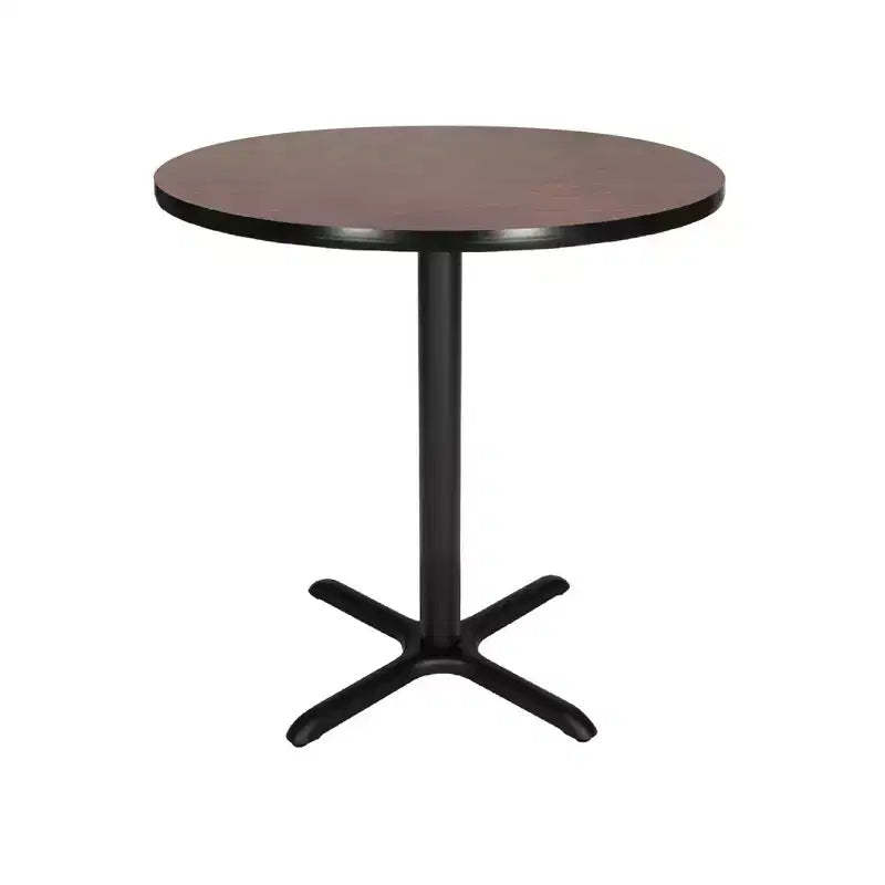 36" Round Composite Core Counter Height Dining Table - Hampden Furnishings: Kitchen Table, Steel Base