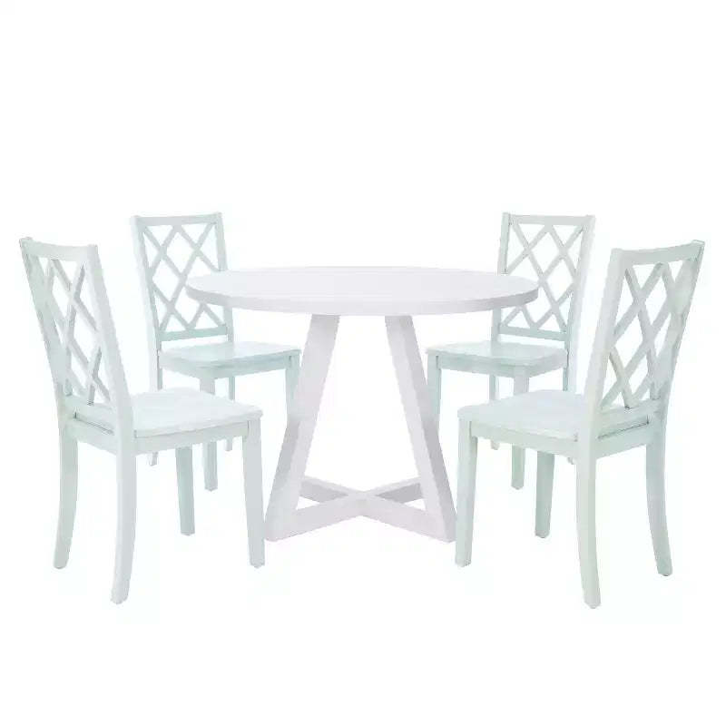 Powell 5pc Shelby Round Dining Set Mint