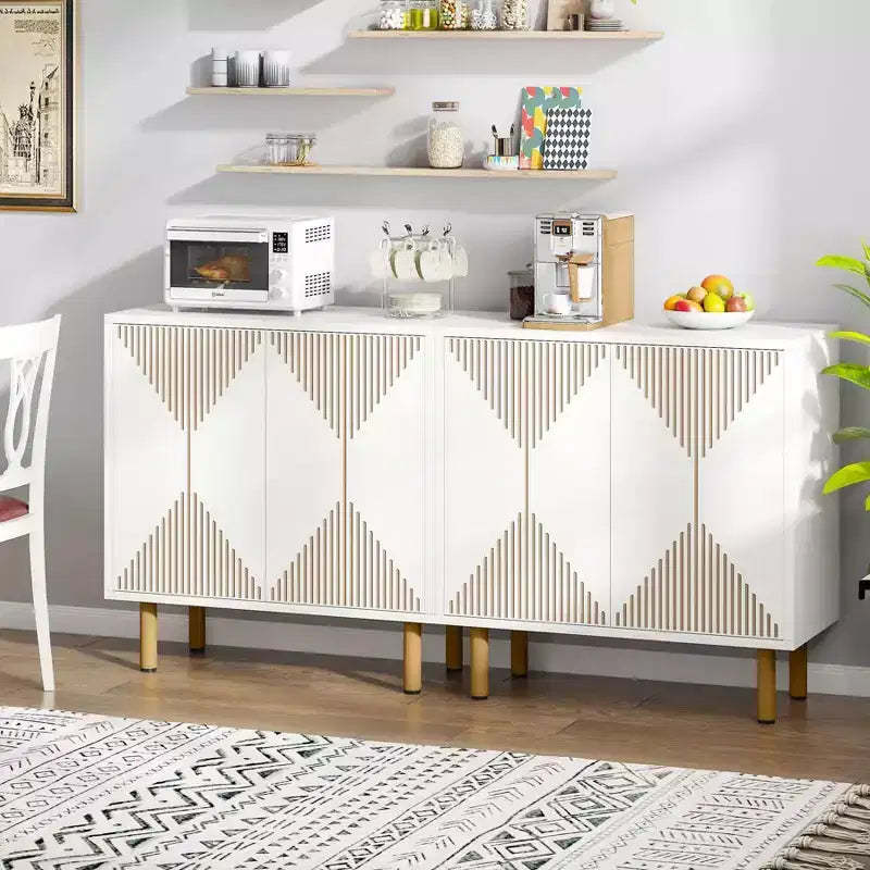 LITTLE TREE 59" Modern Storage Cabinet White