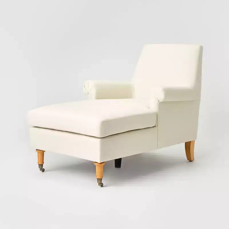 Mercer Chaise Natural Linen - Threshold™ designed with Studio McGee