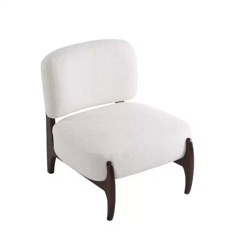 Christopher Knight Home Anna Modern Rubberwood Boucle Upholstered Accent Chair Beige