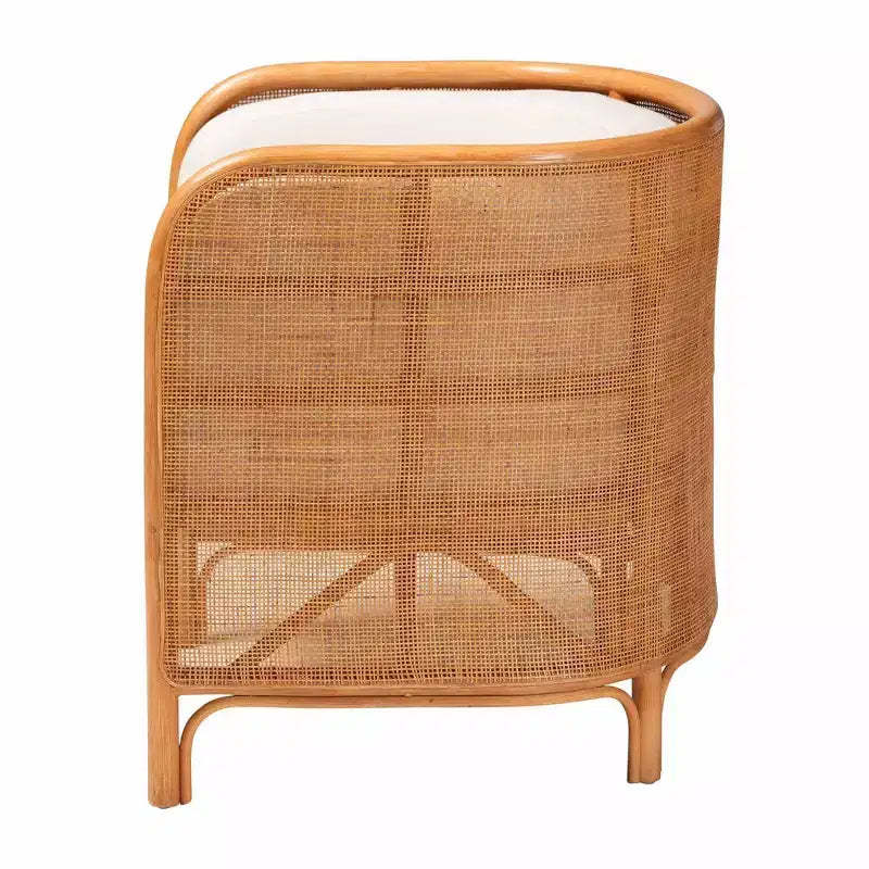 bali & pari Bandung Rattan Accent Chair Light Honey