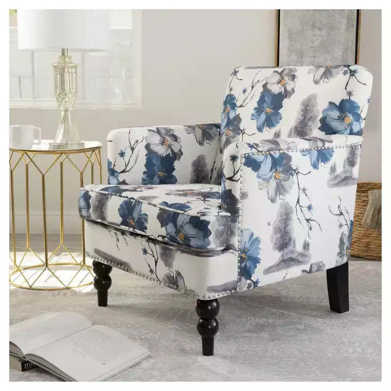 Boaz Upholstered Club Chair - Floral Print - Christopher Knight Home