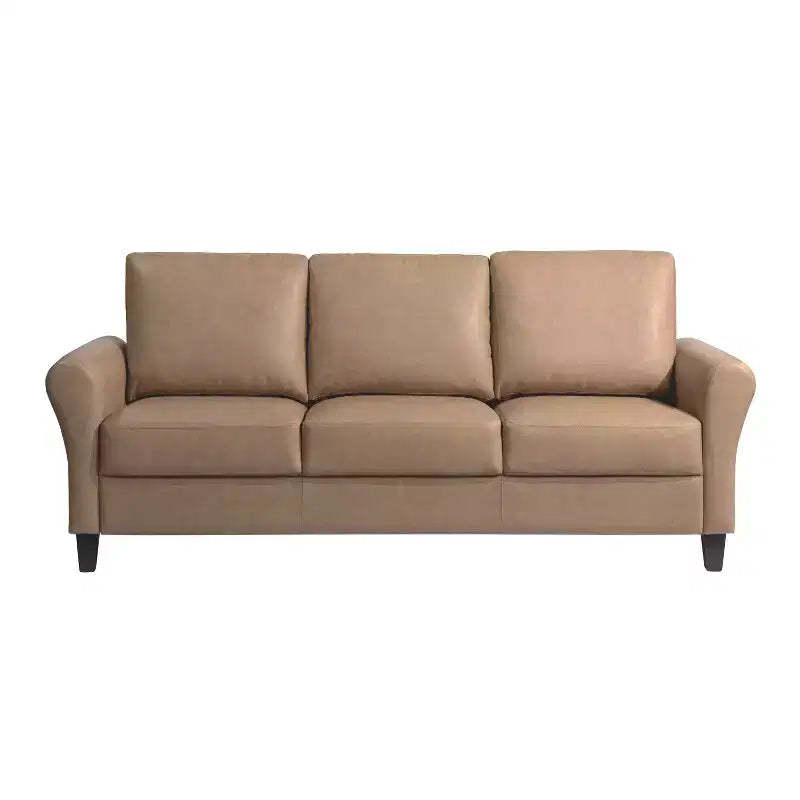 Lifestyle Solutions Willow Sofa Light Brown Vegan Leather