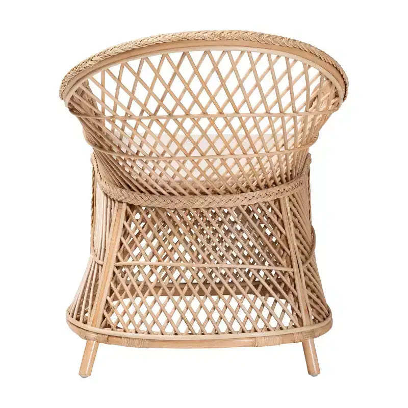 bali & pari Casilda Braided Rattan Arm Chair Natural