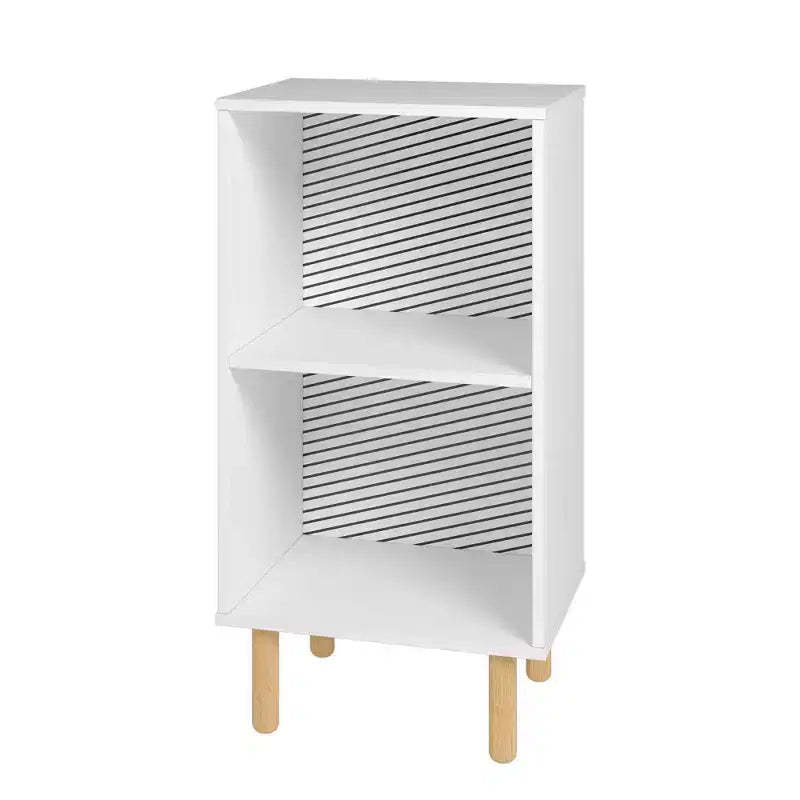 Essex Nightstand White/Zebra - Manhattan Comfort
