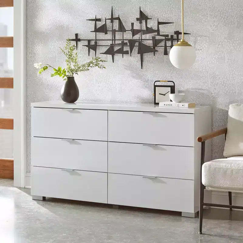 Buylateral Zuri Six Drawer Chest White