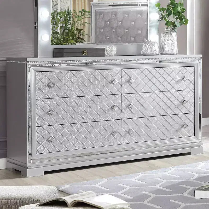 Tenaya 6 Drawer Dresser Silver - HOMES: Inside + Out