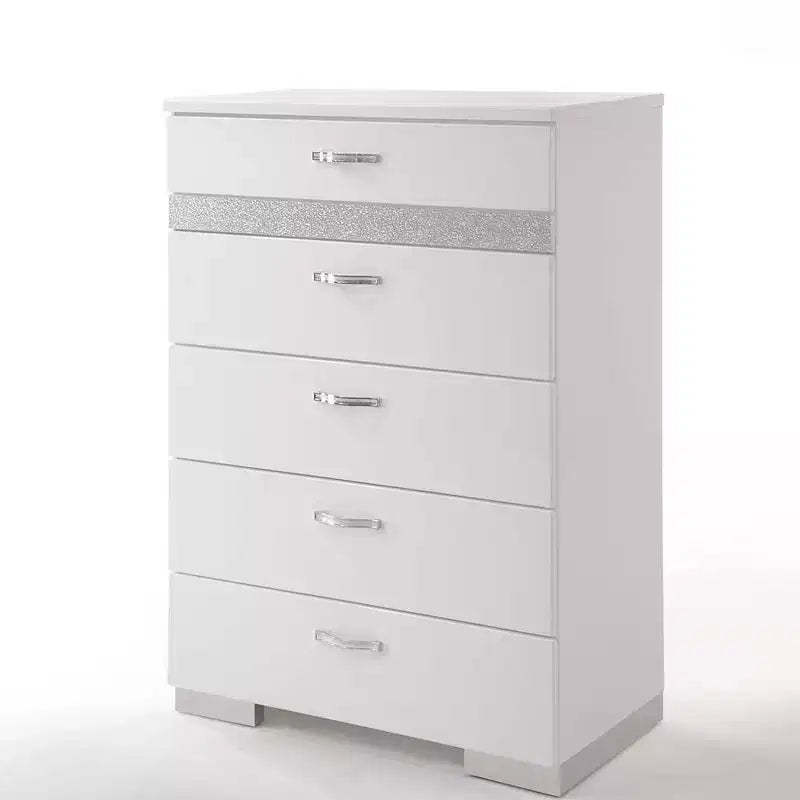 Acme Furniture Naima Ii Dresser White High Gloss Finish