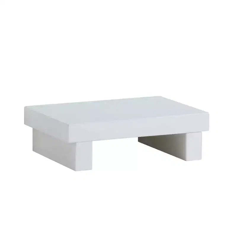 Haven Nightstand White - miBasics: Low Profile, Built-In USB Port, Modern Bedside Table