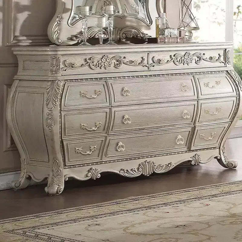 Ragenardus Dresser Antique White Finish - Acme Furniture