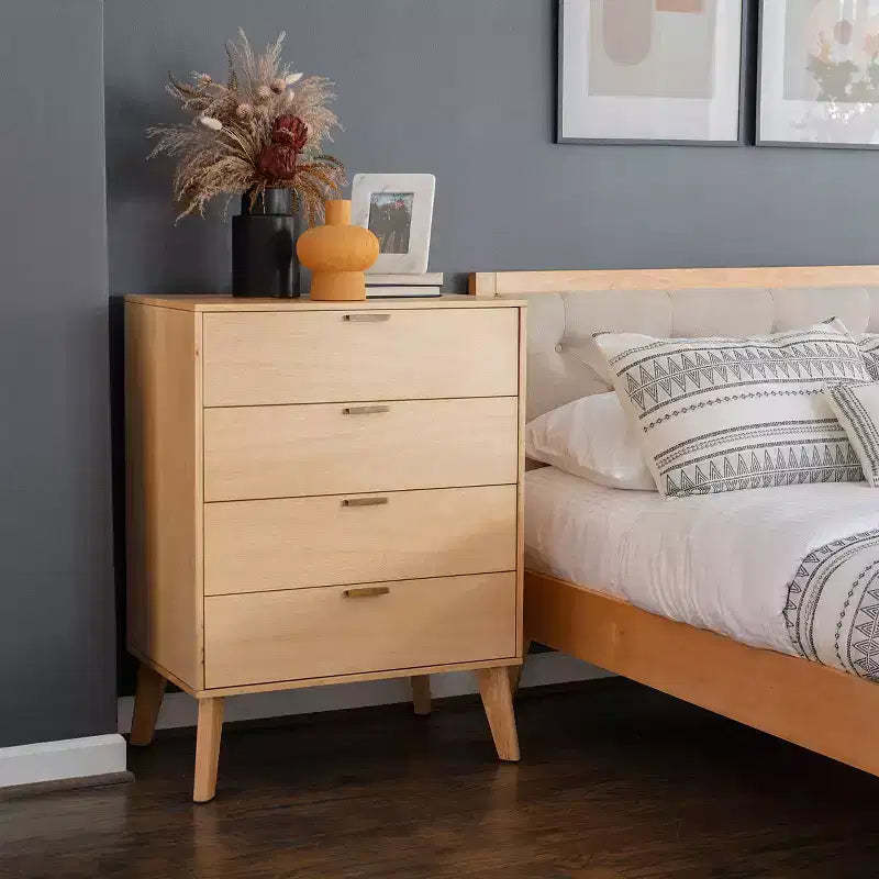 Linon Reid 4 Drawer Chest Natural