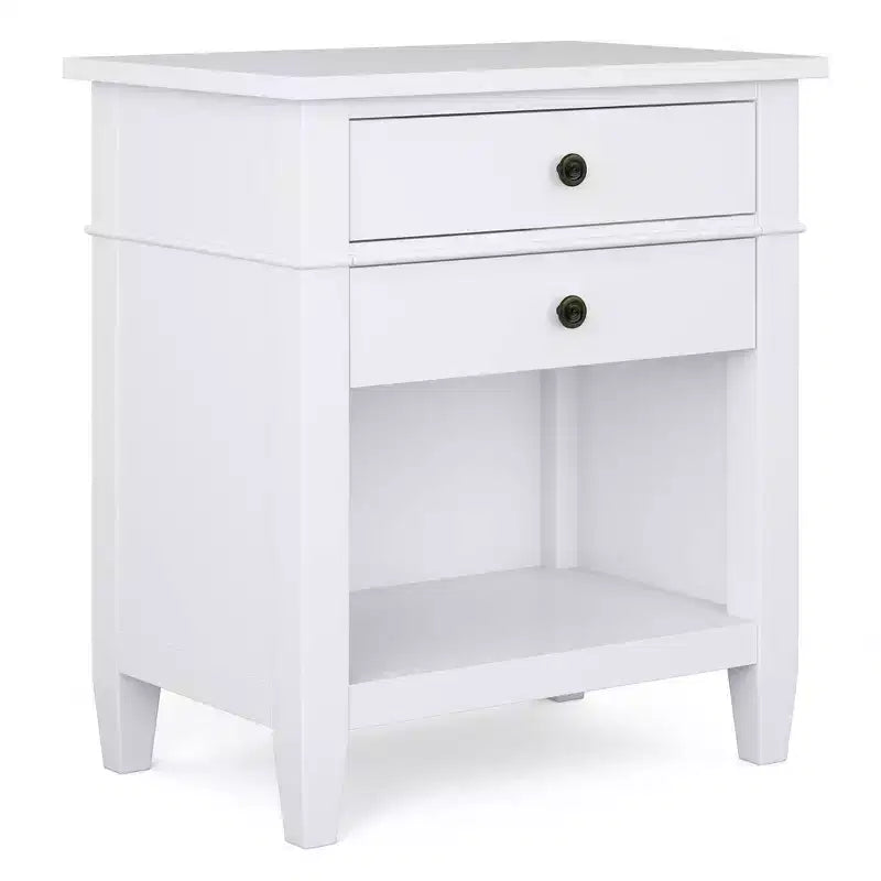 24" Sterling Solid Wood Nightstand White - WyndenHall