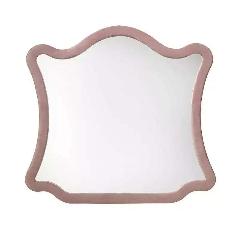 Acme Furniture Salonia Dresser Mirror Pink Velvet