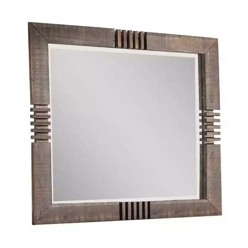 Acme Furniture Andria Dresser Mirror Reclaimed Oak