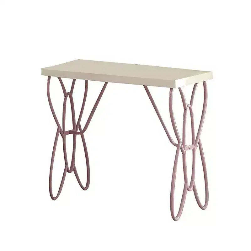 Priya Ii 22" Nightstands White/Light Purple - Acme Furniture: Metal Frame, Wood Surface, Meets ASTM Safety Standards