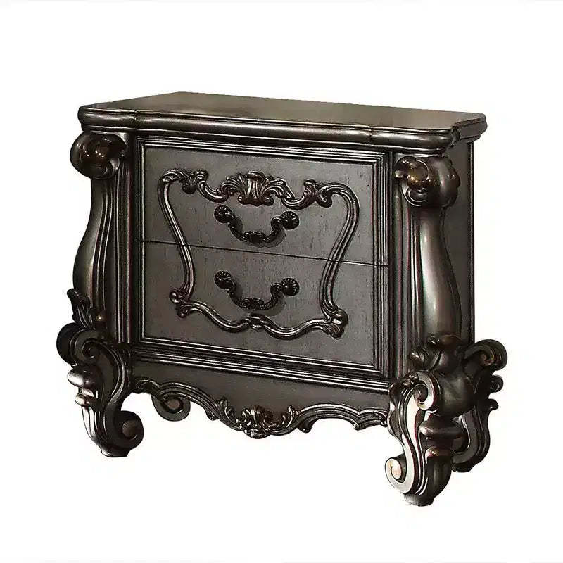 Acme Furniture Versailles Nightstand Antique Platinum Finish