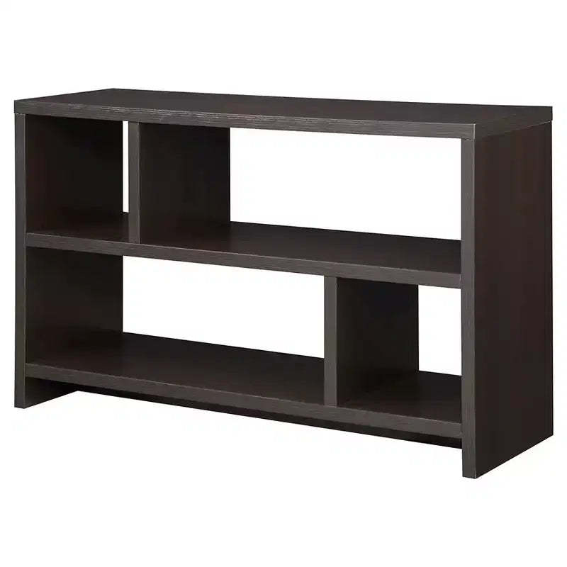 Northfield Console TV Stand for TVs up to 50" with Shelves Espresso - Breighton Home: Mid-Century Modern, MDF, Open Storage