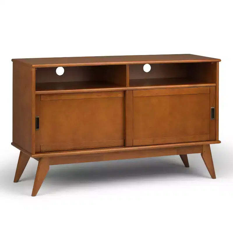 Tall Tierney TV Stand for TVs up to 60" with Sliding Doors & Cable Management - WyndenHall