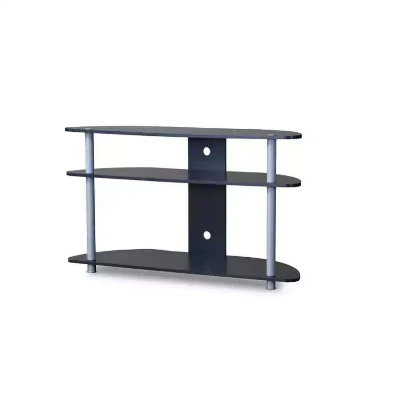 Orbit and Silver TV Stand for TVs up to: Contemporary Design, Cable Management, Fits 40" TV - Baxton Studio