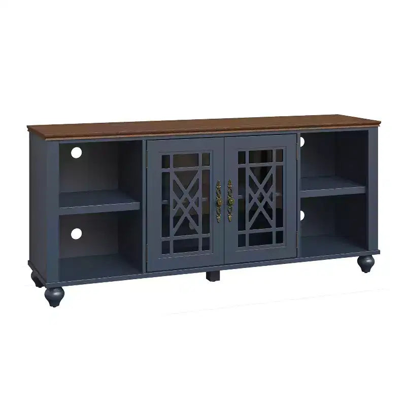 Festivo Vintage Style 60" TV Stand for TVs up to 70" Navy