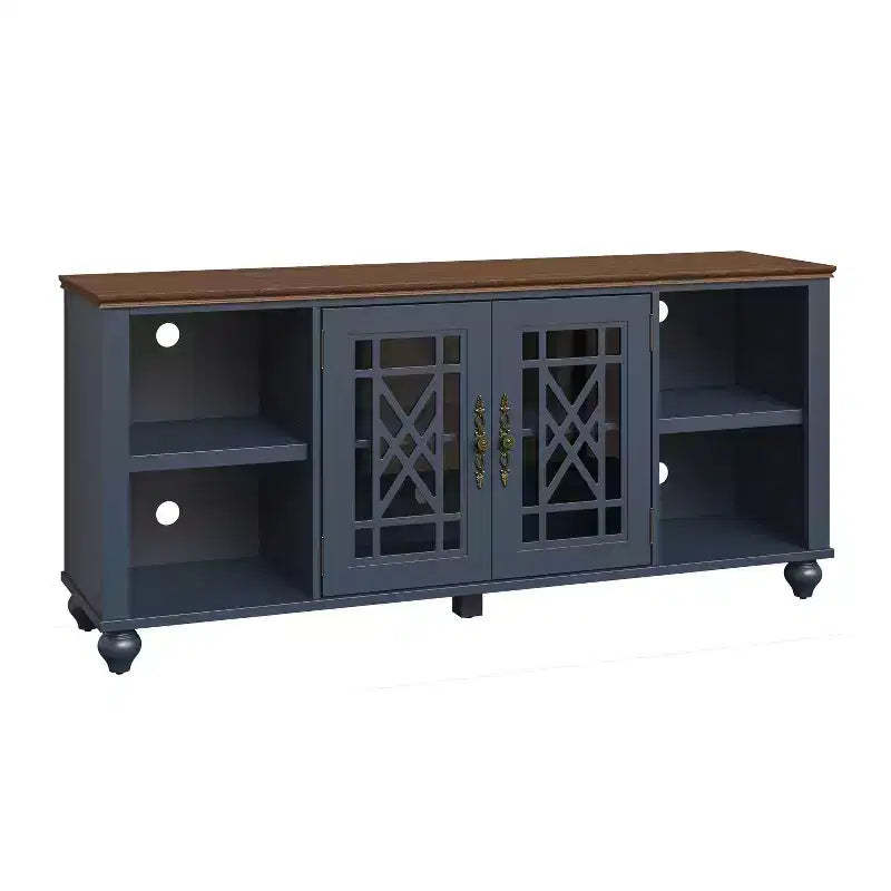 Festivo Vintage Style 60" TV Stand for TVs up to 70" Navy