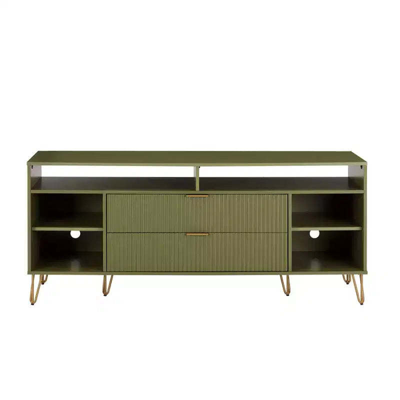 Manhattan Comfort 63" Dumbo TV Stand for TVs up to 60" Olive Green