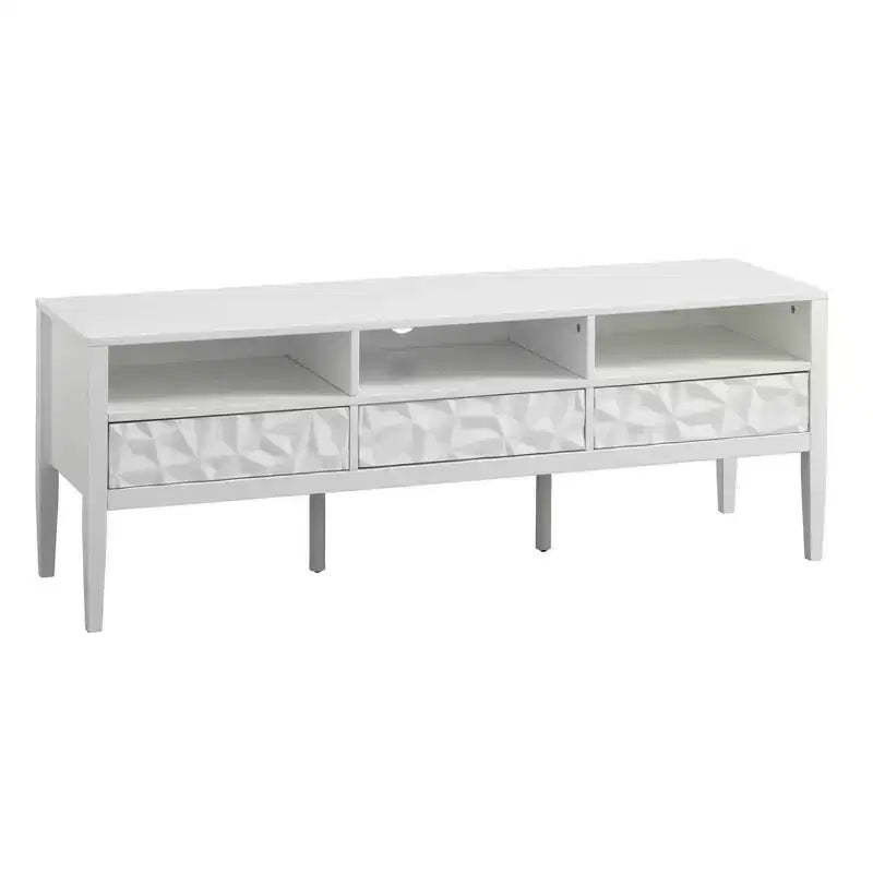 Buylateral Marquise Modern TV Stand for TVs up to 60" White