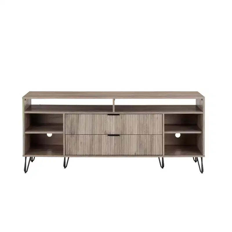 Manhattan Comfort 63" Dumbo TV Stand for TVs up to 60" Rustic Gray