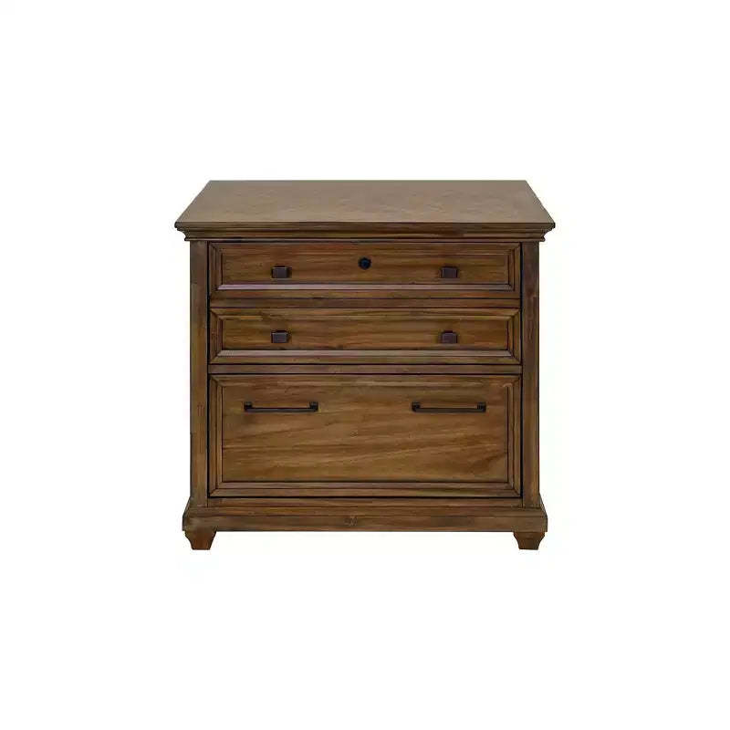 Porter Traditional Wood Lateral File Brown - Martin Furniture: 2-Drawer, No Assembly, 34"W x 22"D x 30"H