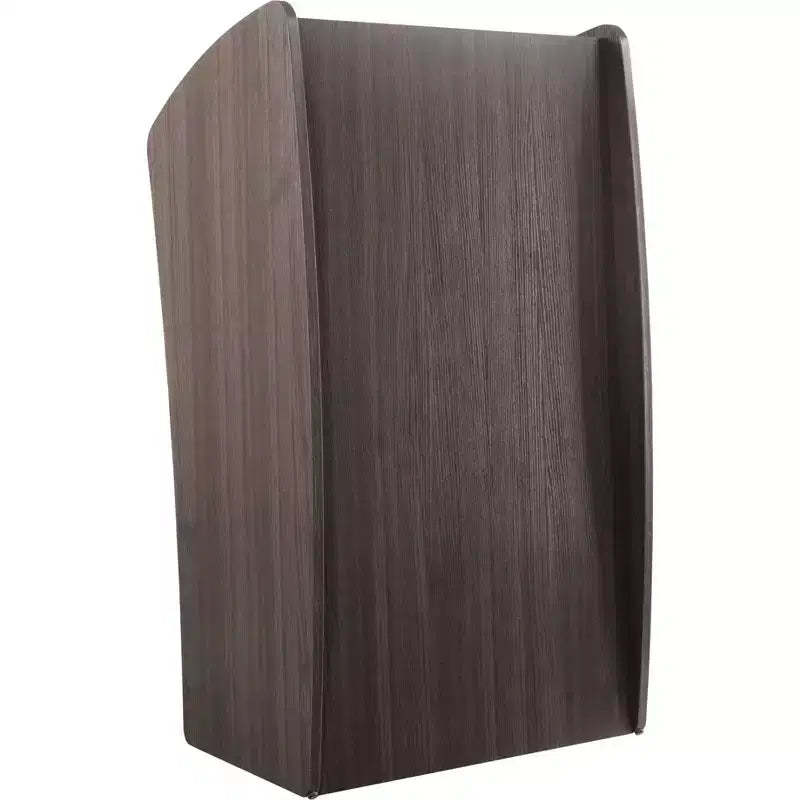 Vision Lectern Lecture Podium Ribbonwood - Hampden Furnishings: Modern Style, MDF, Easy-Roll Casters