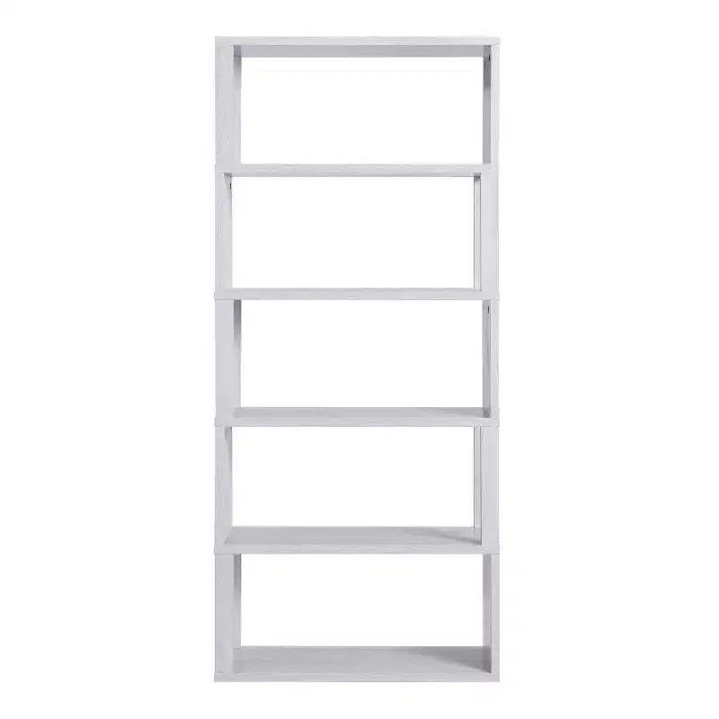 70.75" Montalva 5 Shelf Bookcase White Oak - HOMES: Inside + Out: Farmhouse Style, Open Back Design