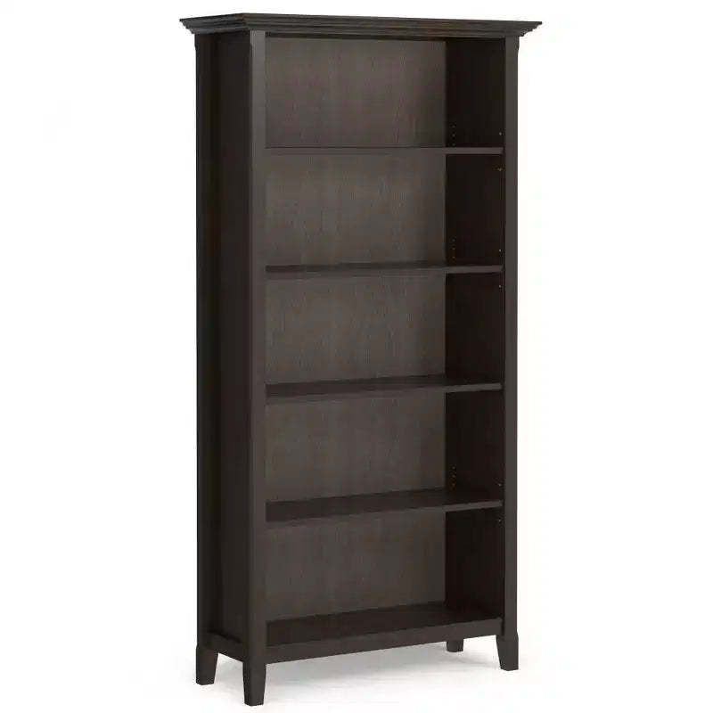WyndenHall 70" Halifax 5 36" Shelf Bookcase Hickory Brown